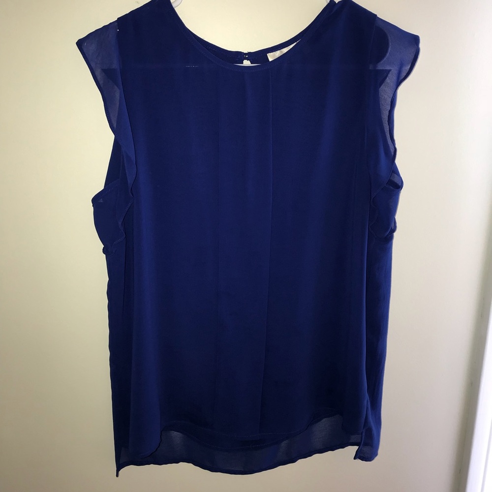 Royal blue blouse